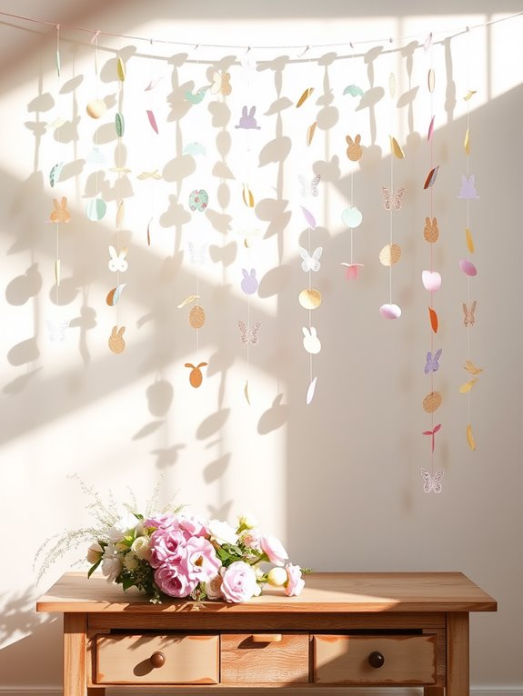 colorful decorative paper garland