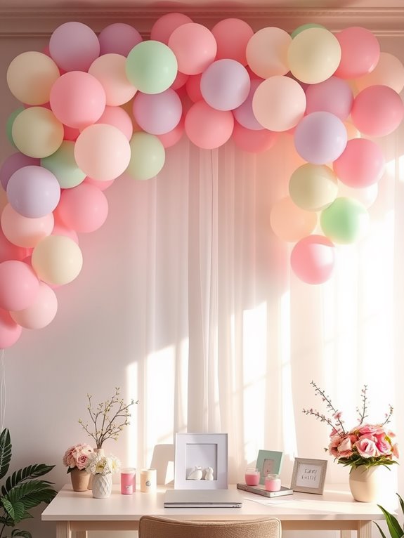 colorful festive decoration display