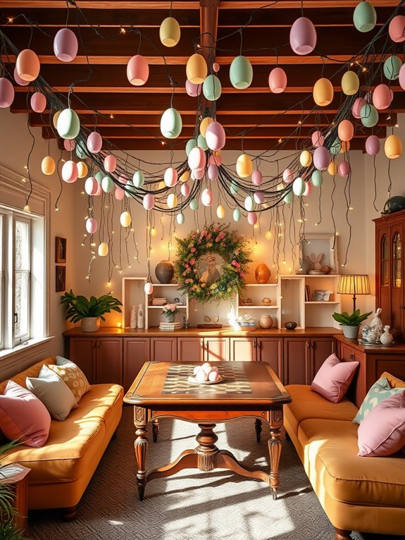 colorful festive egg decorations