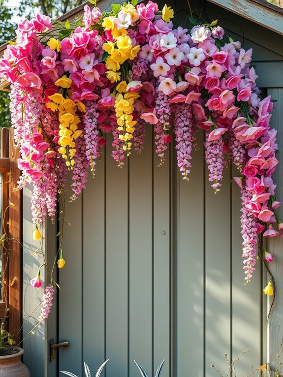 colorful floral spring banners