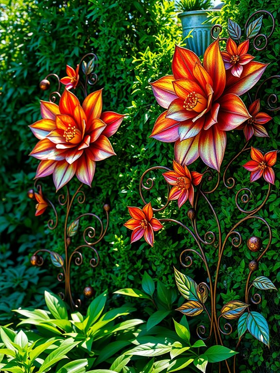 colorful flower patterns