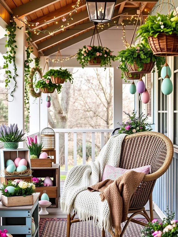 colorful holiday egg arrangements