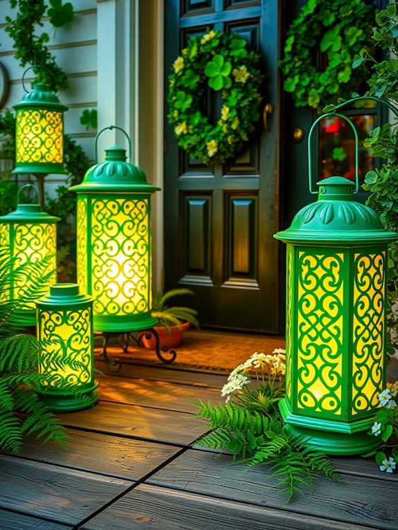 colorful holiday lantern decorations