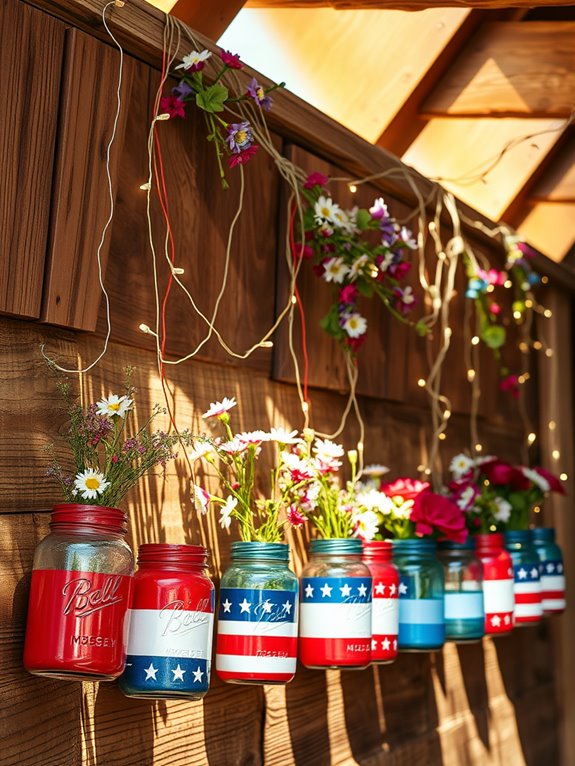 colorful jar decorations showcased