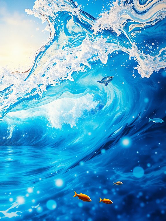 colorful marine artwork collection