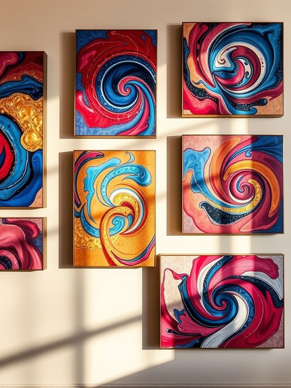 colorful modern artworks collection