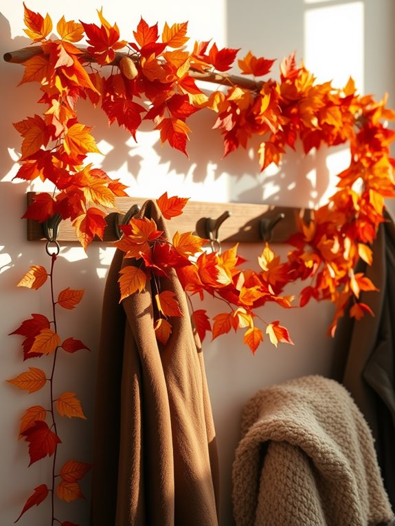colorful seasonal leaf decoration