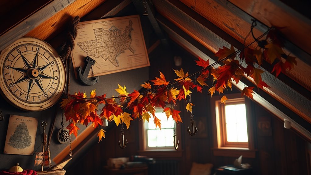 columbus day attic decorations