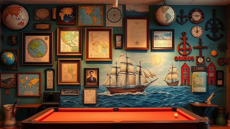 columbus day game room decor