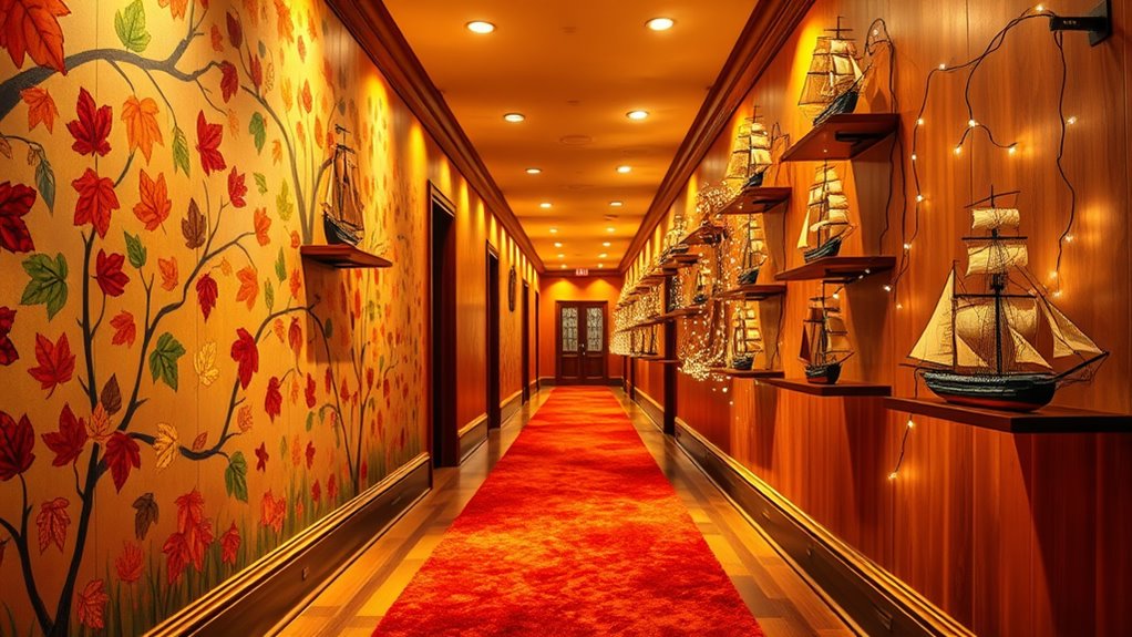 columbus day hallway decor ideas