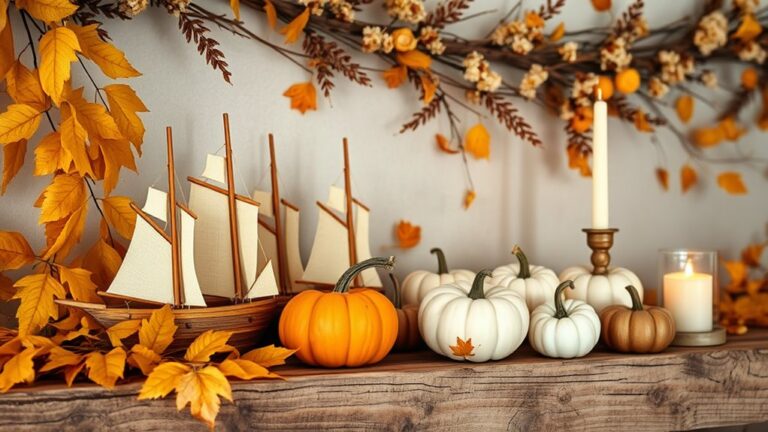 columbus day mantel decor ideas