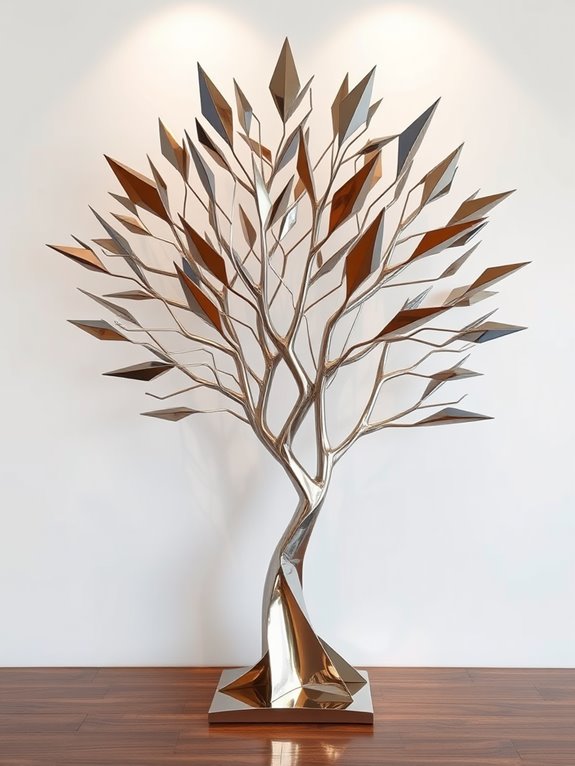 contemporary geometric tree art
