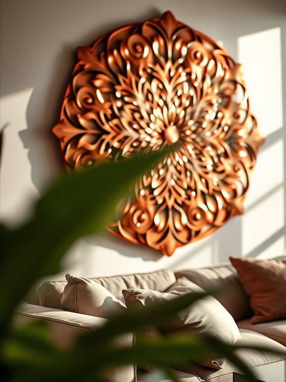 copper wall art ideas