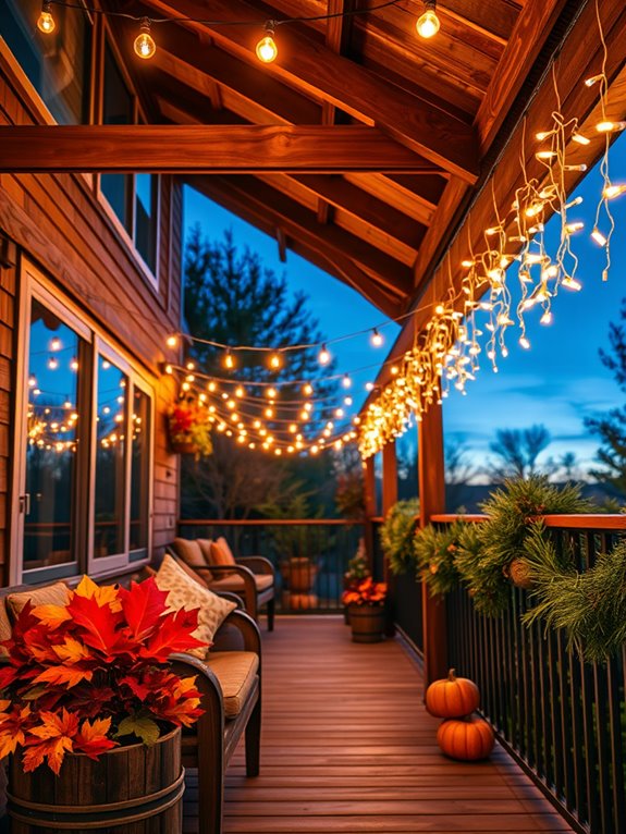cozy atmosphere with lights