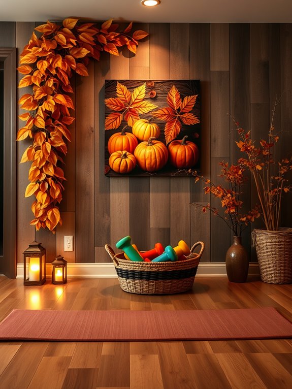 cozy autumn themed artwork