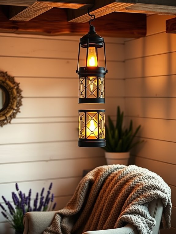 cozy farmhouse rustic lanterns