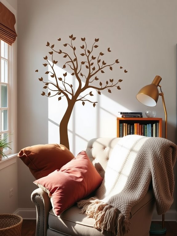 cozy home office reading nook