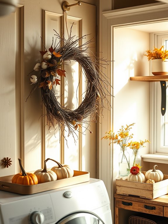 cozy rustic wreath decorations