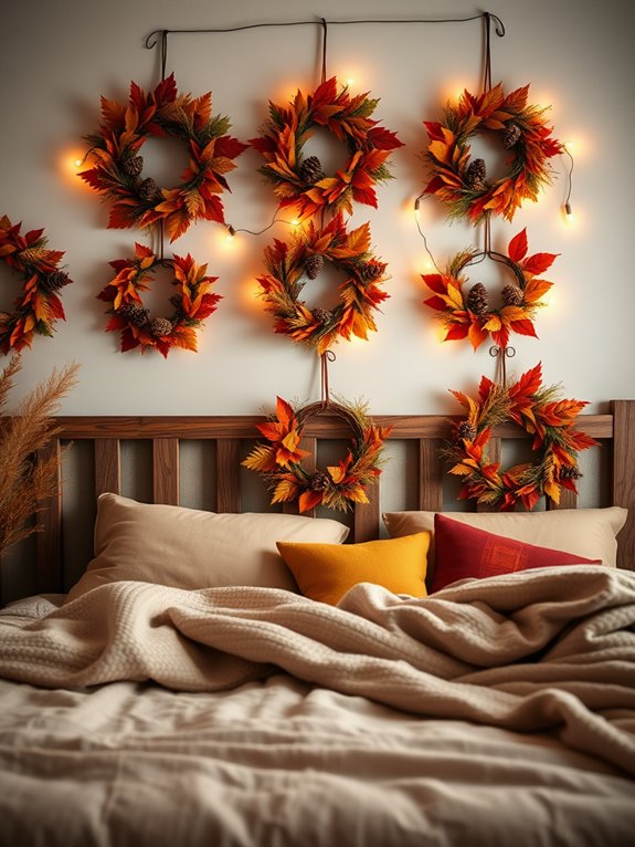cozy seasonal wreath decorations