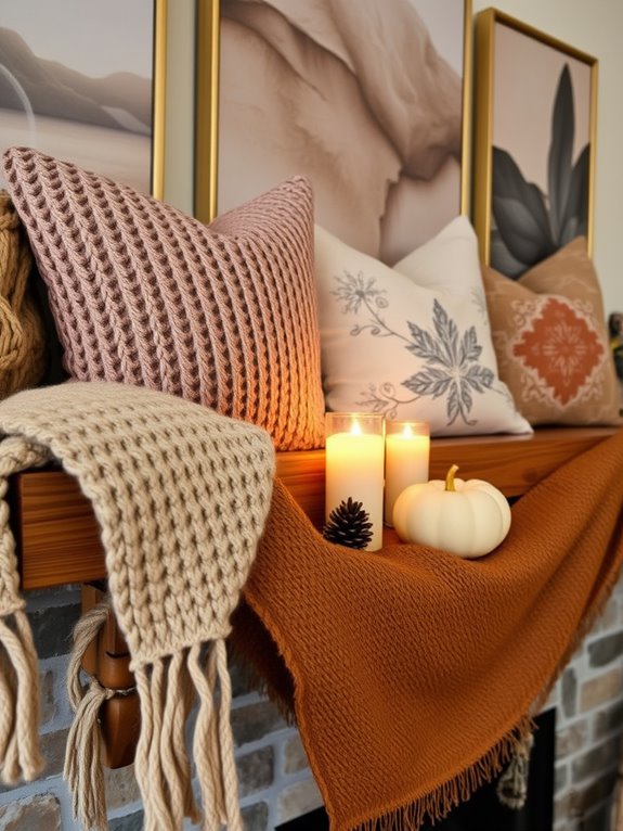cozy textiles for warmth