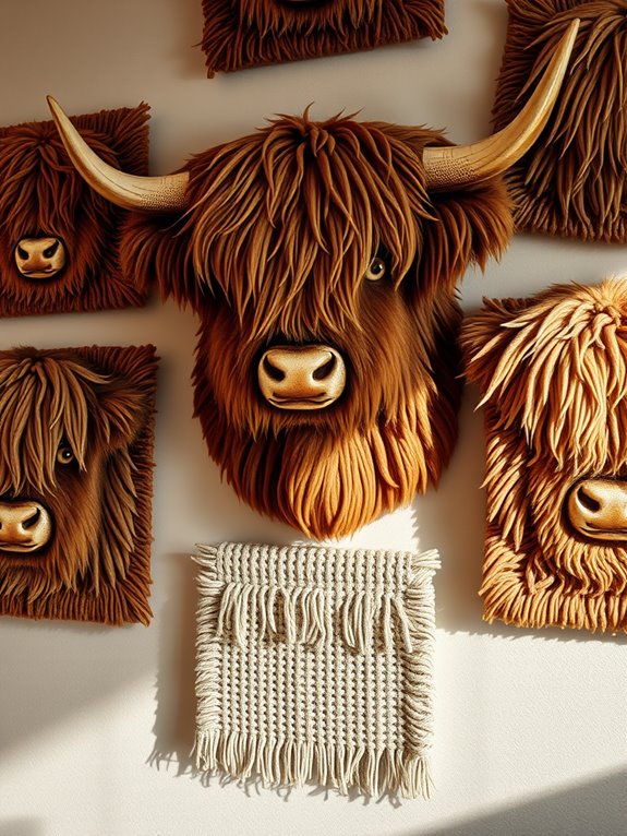 cozy textured wall hangings