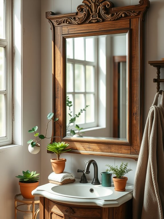 cozy wooden frame decor