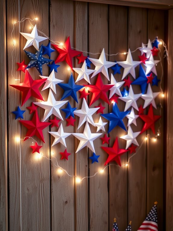 crafting patriotic decorations together