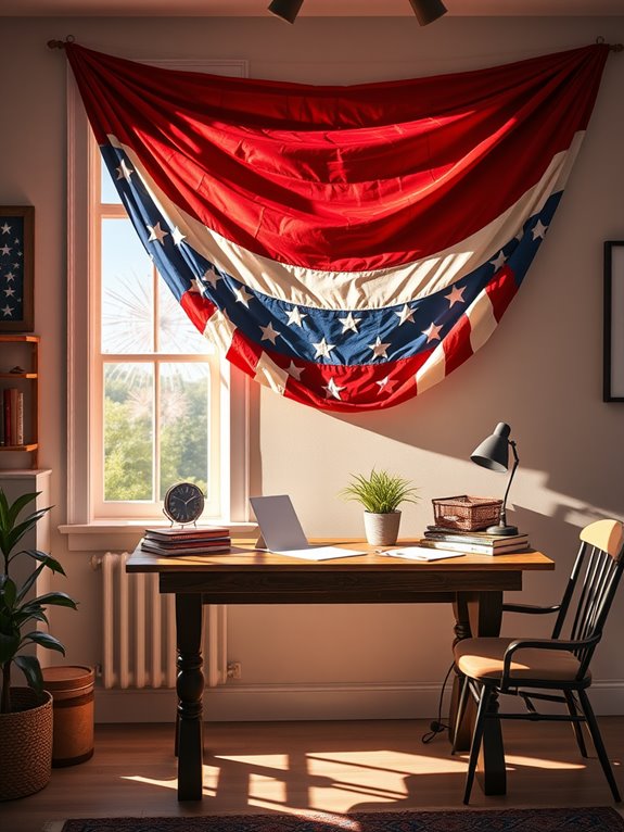 crafting patriotic decorations together