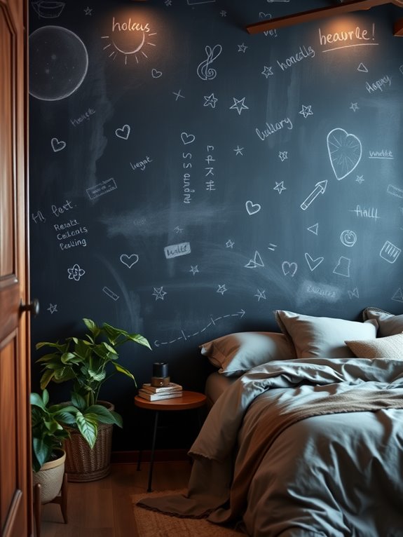 create a chalkboard wall
