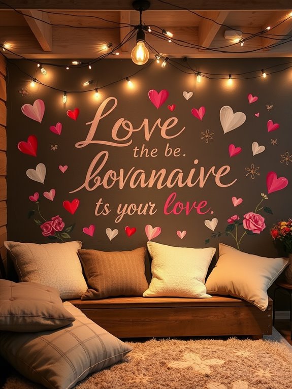 create love quote murals