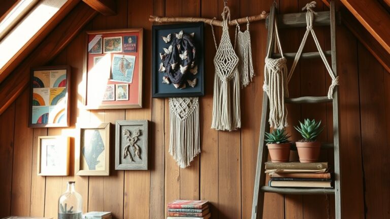 creative attic wall decor