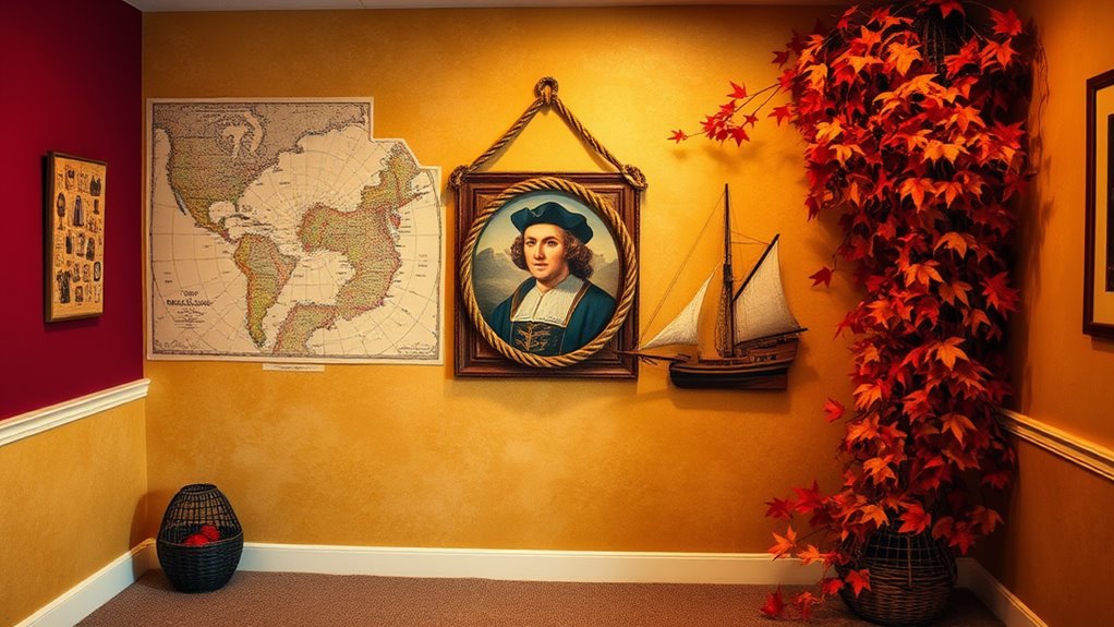 creative columbus day decor