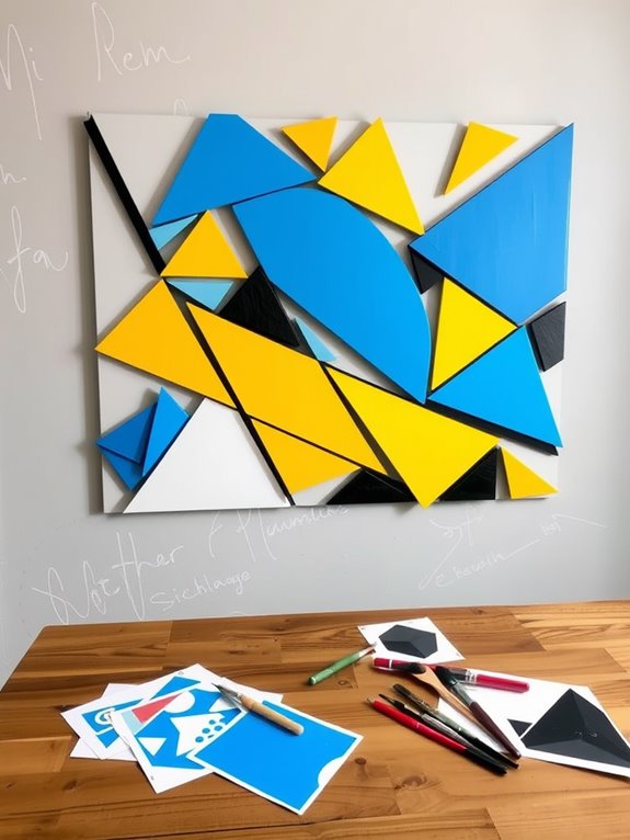 creative geometric wall decor