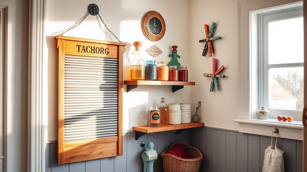 creative laundry room decor