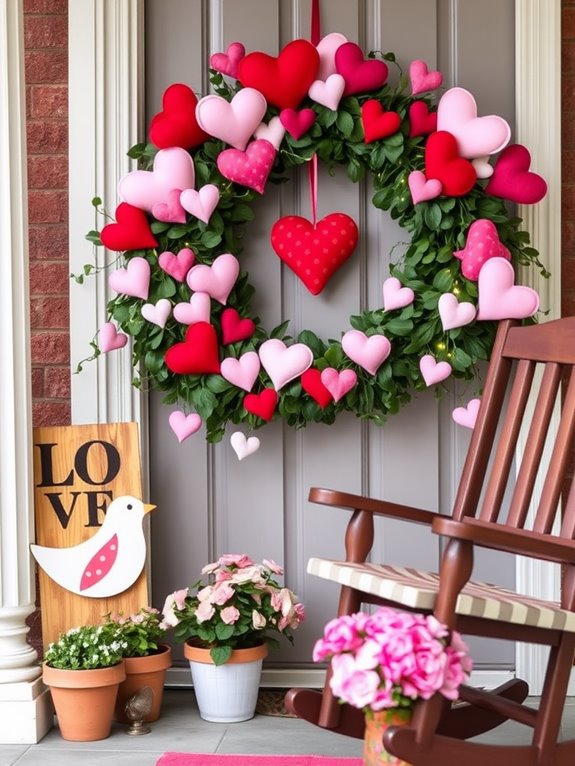 creative romantic door decor