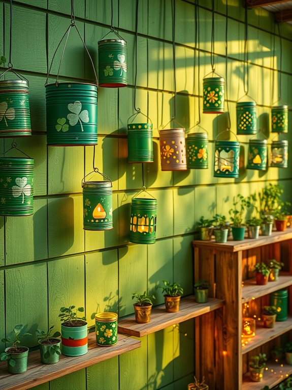 creative upcycled tin lanterns