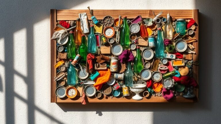 creative upcycled wall art