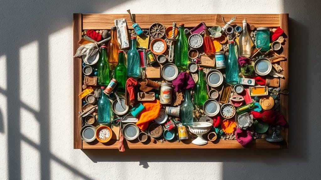 creative upcycled wall art