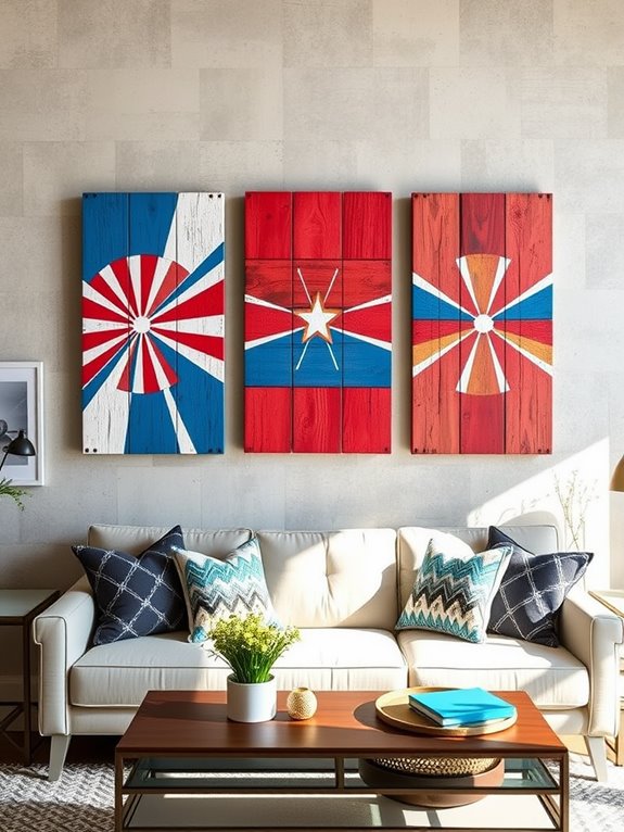 creative wooden pallet art