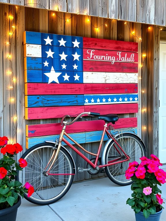 creative wooden pallet decoration