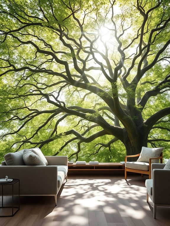 custom tree mural design