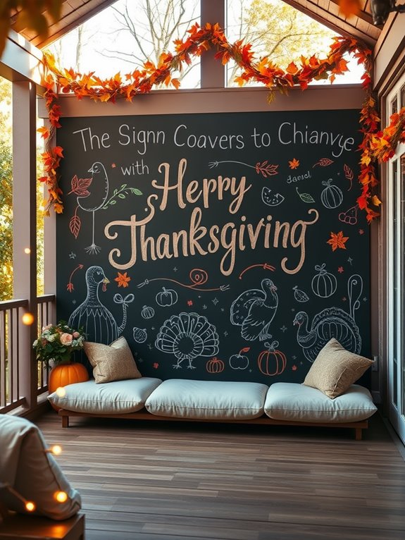 customizable chalkboard message space