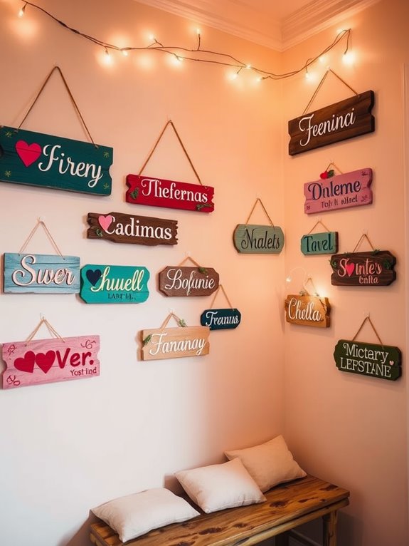 customizable name display boards