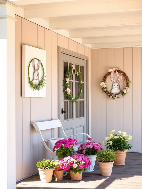 cute bunny wall decor