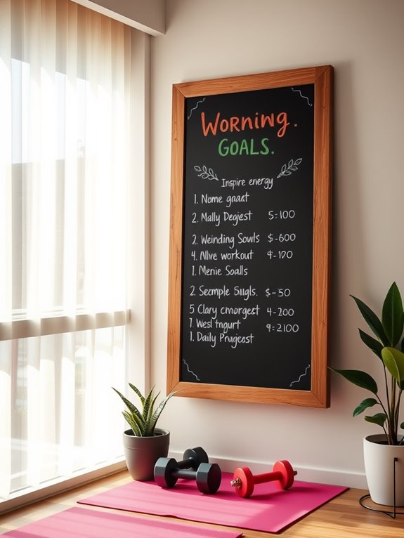 daily goals chalkboard customization