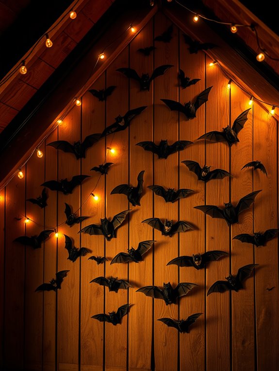 decorative bat themed wall decals