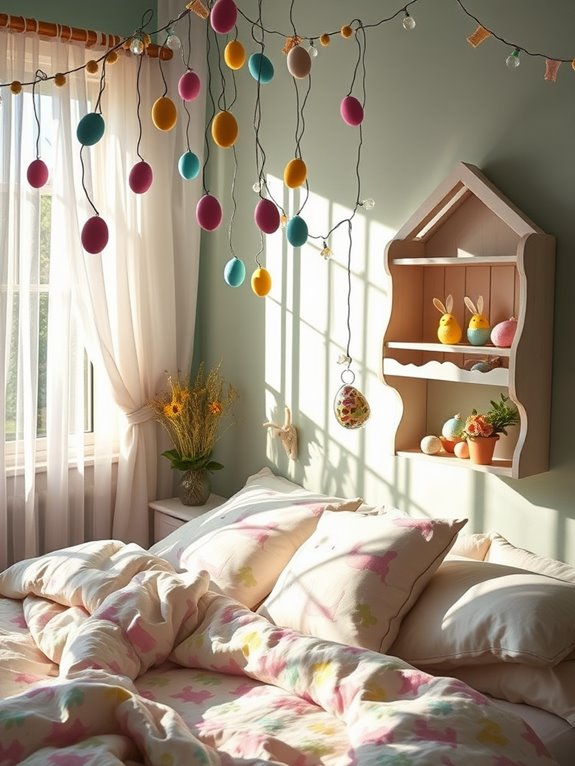 decorative egg string decorations