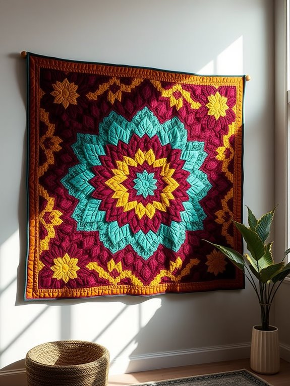 decorative fabric art pieces