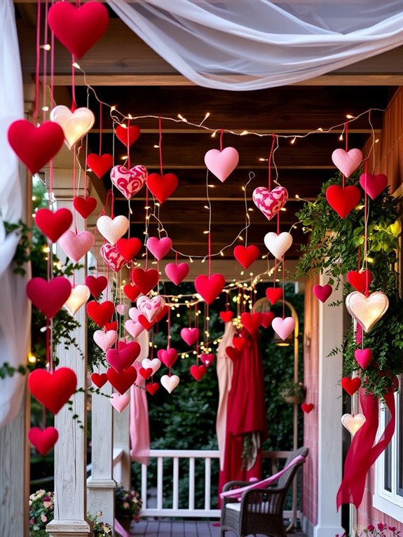decorative heart shaped ornaments