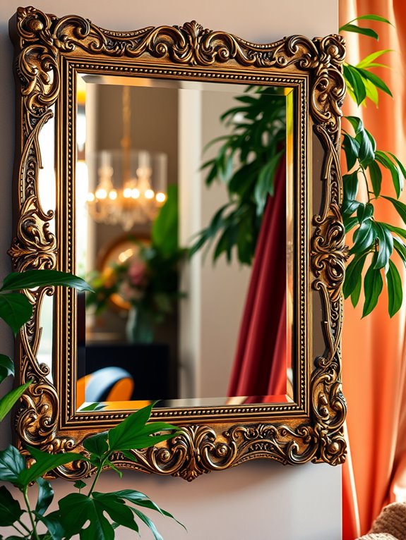 decorative mirrors enhance ambiance